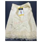 Express Beige Half Slip with Lace Hem