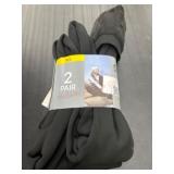 2-Pair Black Leggings Set, Size M/L