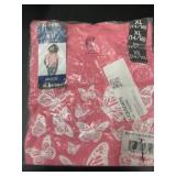 Girls Pink Butterfly Tee, Size XL (14/16)