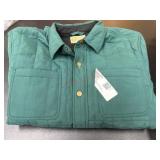 Mens Large Green Quilted Coat
