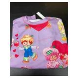 Vintage-Themed Purple Cartoon Blanket