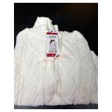 White XL Cable Knit Sweater