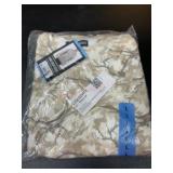 Tan and White Floral Polyester Sleepwear