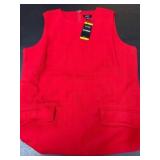 Express Red Sleeveless Shirt Dress