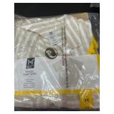 Tan Striped Tencel Camp Shirt, Medium