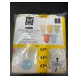 5-Pack Organic Cotton Baby Bodysuits, 6M