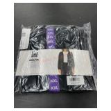 Black XX-Large Zip-Up Jacket