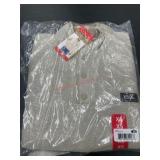 Beige Knit Long-Sleeve Button-Up Shirt XS