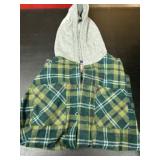Levis Hooded Plaid Jacket 14/16