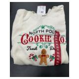 XL North Pole Cookie Co. Themed Sweater