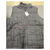 Black Quilted Puffer Vest with Zipper