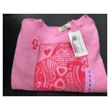 Pink Queen of Hearts Pullover Sweater