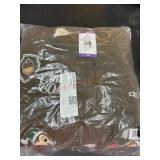 Brown Blanket With Decorative Prints