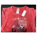 Red XXL Tank with Graphic Print