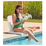 Adjustable White Poolside Chair