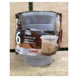Six-Quart Food Storage Containers with Covers