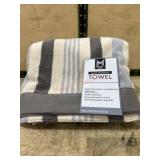 Striped Sand-Friendly Beach Towel