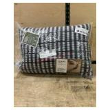 Plaid throw pillow