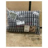 Checked Fabric Throw Pillow
