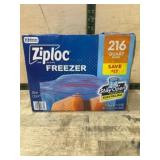 Ziploc Freezer Quart Bags, 216 Count