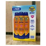 3-Pack Banana Boat Sport SPF 50 Sunscreen Spray