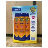 3-Pack Banana Boat Sport SPF 50 Sunscreen Spray