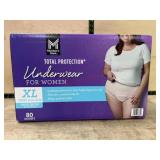 Total Protection Underwear for Women, XL, 80 Count