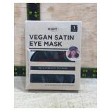 Vegan Satin Eye Mask, Black
