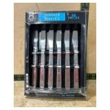 36 Dinner Knives in Black Handles