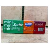 Variety Pack of 30 Mini Soda Cans