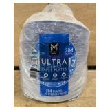 Package of 204 Ultra Dinner Paper Plates