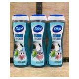 3 Dial Spring Water Body Wash Bottles