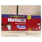 Huggies Little Movers Diapers, Size 4, 168 Count