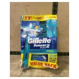Gillette Sensor 2 Disposable Razors, 52 Count