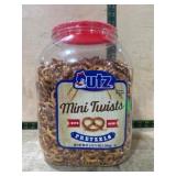 Gutz Mini Twists Pretzels in Plastic Jar