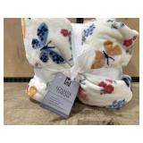 Floral and Butterfly Pattern Lounge Throw