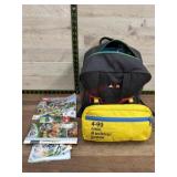 Lego Jurassic world set with Lego backpack. May