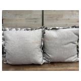 2-21x21 throw pillows