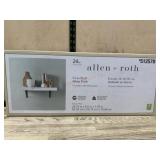 Allen and Roth 24ï¿½ white finish shelf