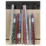 9 rolls Christmas wrap
