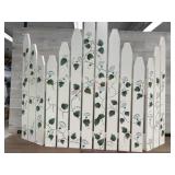 Painted fence decor