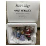 The original snow village a visit with Santa