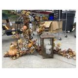 Fall decor w/ lantern