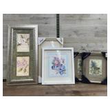 5 framed pictures
