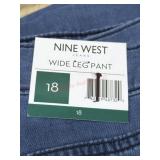 Ladies Nine West wide leg pants size 18