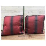 2-16x16 throw pillows
