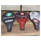 3 tennis racquet covers