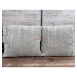 2-18x18 throw pillows