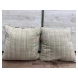 2-15x15 throw pillows
