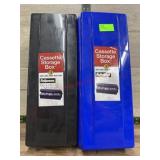 2 cassette storage boxes